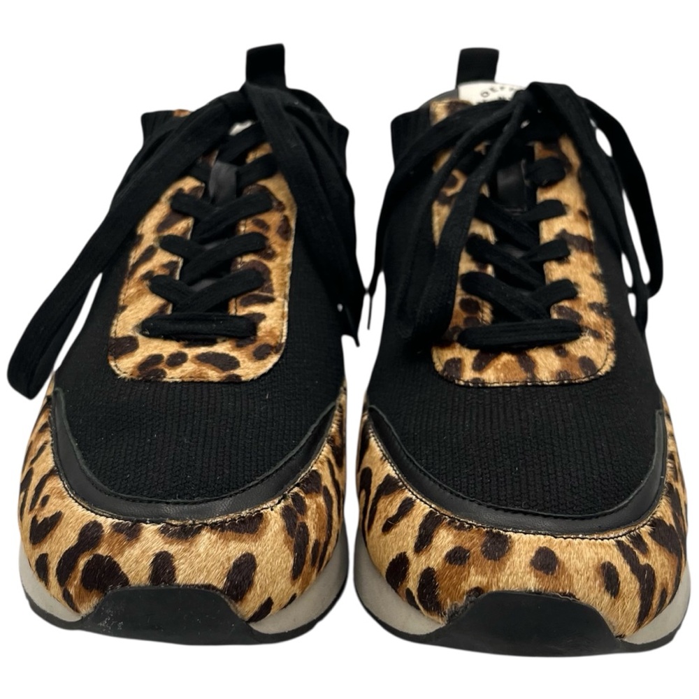 Loeffler Randall Remi Sneakers in Leopard Calf Hair US 9.5 - Picture 2 of 11